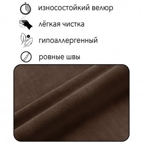 Диван Квадро Д4-ВК (велюр коричневый) 1700 в Асбесте - asbest.ok-mebel.com | фото 5