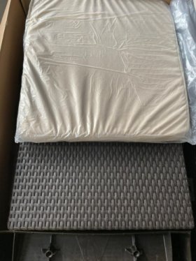 Диван пластиковый Корфу (Corfu love seat) коричневый - серо-бежевый* в Асбесте - asbest.ok-mebel.com | фото 5