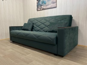 Диван Престиж-15 (НПБ+МДФ) велюр Sensey bottle green в Асбесте - asbest.ok-mebel.com | фото