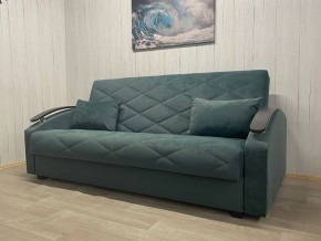 Диван Престиж-16 (НПБ+МДФ) велюр Sensey bottle green в Асбесте - asbest.ok-mebel.com | фото