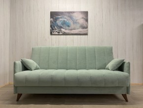 Диван Престиж-3 (НПБ) велюр Sensey mist green в Асбесте - asbest.ok-mebel.com | фото