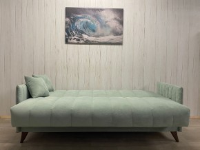 Диван Престиж-3 (НПБ) велюр Sensey mist green в Асбесте - asbest.ok-mebel.com | фото 3