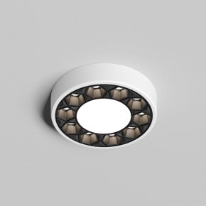 DK2440-WB Встраиваемый светильник DUAL 5+5 Вт, LED 4000K, IP 20, d90mm, белый/черный, алюминий/акрил в Асбесте - asbest.ok-mebel.com | фото