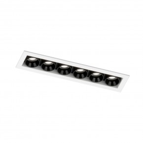 DK2514-WB Встраиваемый светильник SPACE со светодиодом L126mm 220V 10W 38° 4000К IP20 белый/черный алюминий в Асбесте - asbest.ok-mebel.com | фото 5