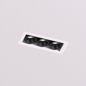 DK2530-WB Встраиваемый светильник SPACE со светодиодом под шпатлевку L69mm 220V 6W 38° 4000К IP20 белый/черный алюминий в Асбесте - asbest.ok-mebel.com | фото