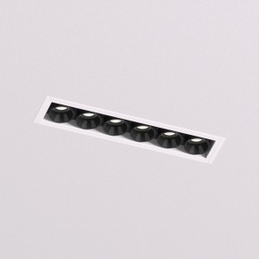 DK2531-WB Встраиваемый светильник SPACE со светодиодом под шпатлевку L126mm 220V 10W 38° 4000К IP20 белый/черный алюминий в Асбесте - asbest.ok-mebel.com | фото