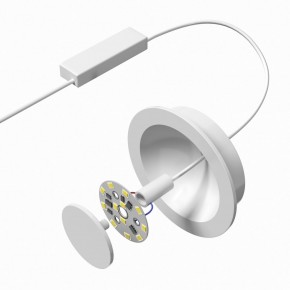 DK2700-WH Встраиваемый светильник, IP 20, 7 Вт, LED 3000, белый, алюминий в Асбесте - asbest.ok-mebel.com | фото 4