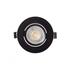 DK3020-BK Встраиваемый светильник, IP 20, 10 Вт, GU5.3, LED, черный, пластик в Асбесте - asbest.ok-mebel.com | фото