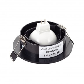 DK3020-BK Встраиваемый светильник, IP 20, 10 Вт, GU5.3, LED, черный, пластик в Асбесте - asbest.ok-mebel.com | фото 3