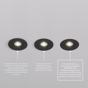 DK3020-BK Встраиваемый светильник, IP 20, 10 Вт, GU5.3, LED, черный, пластик в Асбесте - asbest.ok-mebel.com | фото 5