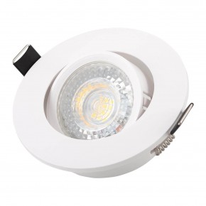 DK3020-WH Встраиваемый светильник, IP 20, 10 Вт, GU5.3, LED, белый, пластик в Асбесте - asbest.ok-mebel.com | фото 2