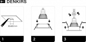DK3021-BK Встраиваемый светильник, IP 20, 10 Вт, GU5.3, LED, черный, пластик в Асбесте - asbest.ok-mebel.com | фото 5