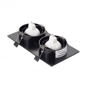 DK3022-BK Встраиваемый светильник, IP 20, 10 Вт, GU5.3, LED, черный, пластик в Асбесте - asbest.ok-mebel.com | фото 3