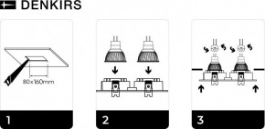 DK3022-WH Встраиваемый светильник, IP 20, 10 Вт, GU5.3, LED, белый, пластик в Асбесте - asbest.ok-mebel.com | фото 6