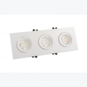 DK3023-WH Встраиваемый светильник, IP 20, 10 Вт, GU5.3, LED, белый, пластик в Асбесте - asbest.ok-mebel.com | фото 2