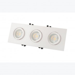 DK3023-WH Встраиваемый светильник, IP 20, 10 Вт, GU5.3, LED, белый, пластик в Асбесте - asbest.ok-mebel.com | фото 3