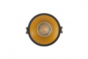 DK3026-BG Встраиваемый светильник, IP 20, 10 Вт, GU5.3, LED, черный/золотой, пластик в Асбесте - asbest.ok-mebel.com | фото