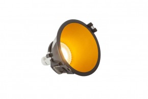 DK3026-BG Встраиваемый светильник, IP 20, 10 Вт, GU5.3, LED, черный/золотой, пластик в Асбесте - asbest.ok-mebel.com | фото 3