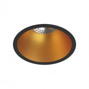 DK3026-BG Встраиваемый светильник, IP 20, 10 Вт, GU5.3, LED, черный/золотой, пластик в Асбесте - asbest.ok-mebel.com | фото