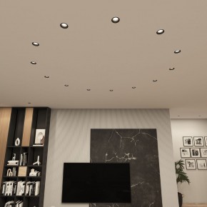 DK3055-BK Встраиваемый светильник, IP 20, 10 Вт, GU5.3, LED, черный, пластик в Асбесте - asbest.ok-mebel.com | фото 3
