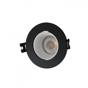 DK3061-BK+WH Встраиваемый светильник, IP 20, 10 Вт, GU5.3, LED, черный/белый, пластик в Асбесте - asbest.ok-mebel.com | фото