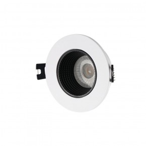 DK3061-WH+BK Встраиваемый светильник, IP 20, 10 Вт, GU5.3, LED, белый/черный, пластик в Асбесте - asbest.ok-mebel.com | фото