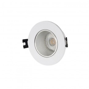 DK3061-WH+CH Встраиваемый светильник, IP 20, 10 Вт, GU5.3, LED, белый/хром, пластик в Асбесте - asbest.ok-mebel.com | фото