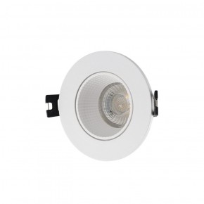 DK3061-WH Встраиваемый светильник, IP 20, 10 Вт, GU5.3, LED, белый/белый, пластик в Асбесте - asbest.ok-mebel.com | фото