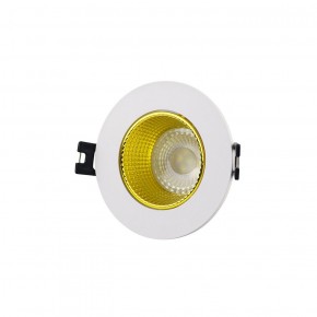 DK3061-WH+YE Встраиваемый светильник, IP 20, 10 Вт, GU5.3, LED, белый/желтый, пластик в Асбесте - asbest.ok-mebel.com | фото