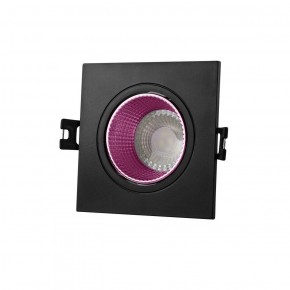 DK3071-BK+PI Встраиваемый светильник, IP 20, 10 Вт, GU5.3, LED, черный/розовый, пластик в Асбесте - asbest.ok-mebel.com | фото