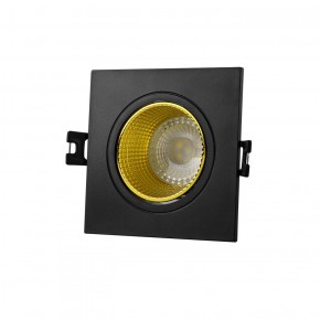 DK3071-BK+YE Встраиваемый светильник, IP 20, 10 Вт, GU5.3, LED, черный/желтый, пластик в Асбесте - asbest.ok-mebel.com | фото
