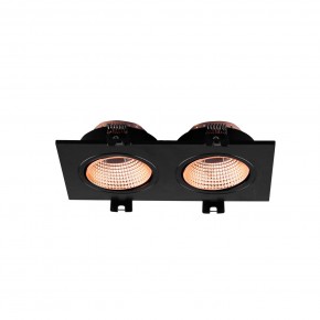 DK3072-BBR Встраиваемый светильник, IP 20, 10 Вт, GU5.3, LED, черный/бронзовый, пластик в Асбесте - asbest.ok-mebel.com | фото 2