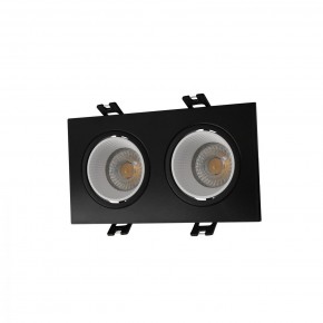 DK3072-BK+WH Встраиваемый светильник, IP 20, 10 Вт, GU5.3, LED, черный/белый, пластик в Асбесте - asbest.ok-mebel.com | фото
