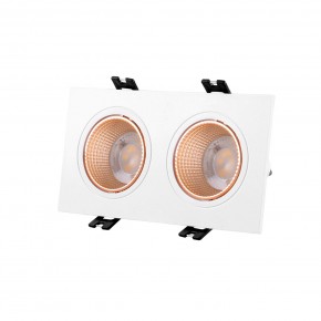 DK3072-WBR Встраиваемый светильник, IP 20, 10 Вт, GU5.3, LED, белый/бронзовый, пластик в Асбесте - asbest.ok-mebel.com | фото