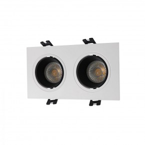 DK3072-WH+BK Встраиваемый светильник, IP 20, 10 Вт, GU5.3, LED, белый/черный, пластик в Асбесте - asbest.ok-mebel.com | фото