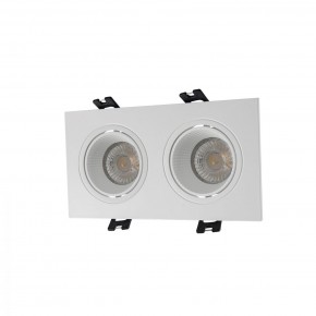 DK3072-WH Встраиваемый светильник, IP 20, 10 Вт, GU5.3, LED, белый/белый, пластик в Асбесте - asbest.ok-mebel.com | фото