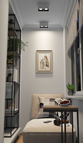 DK3085-WB+WH Светильник накладной IP 20, 10 Вт, GU5.3, LED, бело-черный/белый, пластик в Асбесте - asbest.ok-mebel.com | фото 2