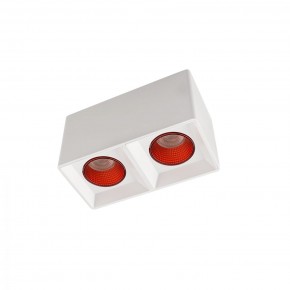 DK3085-WH+RD Светильник накладной IP 20, 10 Вт, GU5.3, LED, белый/красный, пластик в Асбесте - asbest.ok-mebel.com | фото