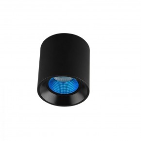 DK3090-BK+CY Светильник накладной IP 20, 10 Вт, GU5.3, LED, черный/голубой, пластик в Асбесте - asbest.ok-mebel.com | фото