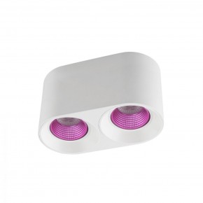 DK3096-WH+PI Светильник накладной IP 20, 10 Вт, GU5.3, LED, белый/розовый, пластик в Асбесте - asbest.ok-mebel.com | фото