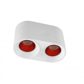 DK3096-WH+RD Светильник накладной IP 20, 10 Вт, GU5.3, LED, белый/красный, пластик в Асбесте - asbest.ok-mebel.com | фото