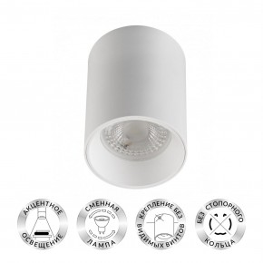 DK3110-WH Светильник накладной IP 20, 10 Вт, GU5.3, LED, белый, пластик в Асбесте - asbest.ok-mebel.com | фото