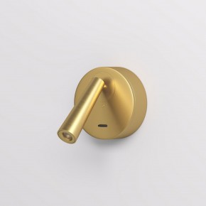 DK5072-SB Бра SHINE WALL со светодиодом, D104*H68, IP20, 3000К, 3W, RA?90, сатинированная латунь, алюминий в Асбесте - asbest.ok-mebel.com | фото 2