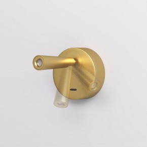 DK5072-SB Бра SHINE WALL со светодиодом, D104*H68, IP20, 3000К, 3W, RA?90, сатинированная латунь, алюминий в Асбесте - asbest.ok-mebel.com | фото 3