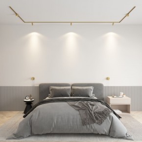 DK5072-SB Бра SHINE WALL со светодиодом, D104*H68, IP20, 3000К, 3W, RA?90, сатинированная латунь, алюминий в Асбесте - asbest.ok-mebel.com | фото 4
