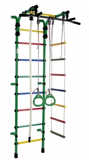 ДСК Орленок цв.зеленый радуга: турник, кольца, канат, веревочная лестница в Асбесте - asbest.ok-mebel.com | фото