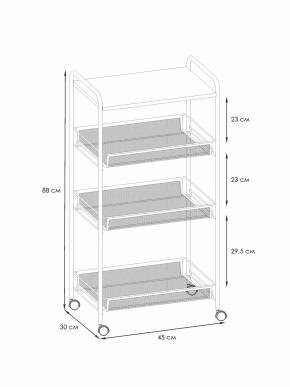 Э 357 С Этажерка "Ладья 34КС" Серый в Асбесте - asbest.ok-mebel.com | фото 2