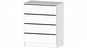 ЭЛЕГАНТ Комод 4 ящика (белый) в Асбесте - asbest.ok-mebel.com | фото