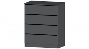 ЭЛЕГАНТ Комод 4 ящика (графит) в Асбесте - asbest.ok-mebel.com | фото