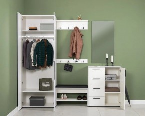 ЭЙР прихожая (модульная) Белый Шагрень в Асбесте - asbest.ok-mebel.com | фото 2